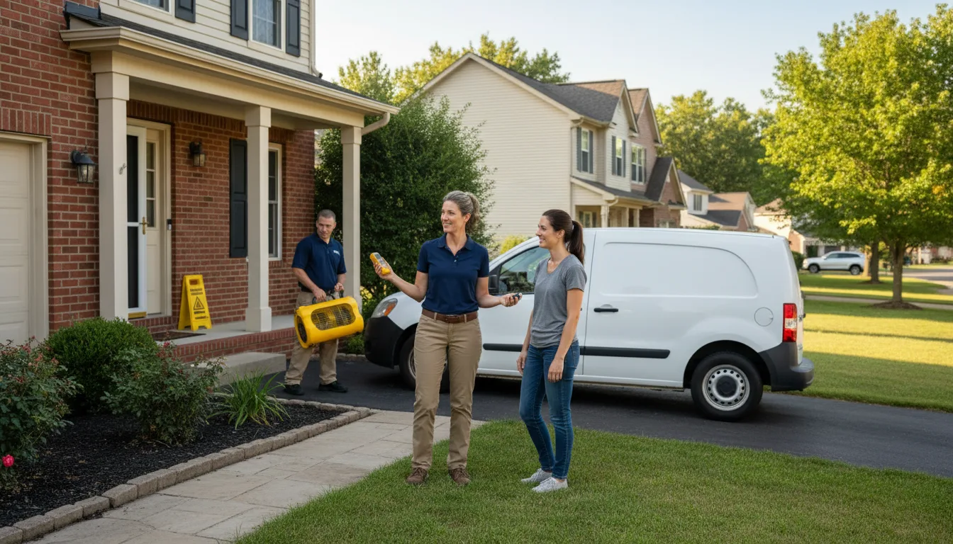 Residential water damage restoration in Beatrice, NE